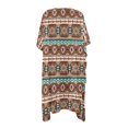thumbnail image 2 of HELLHERO Geometric Totem Bathing Suit Cover Ups Kimono High Quality Fabrics Long Bikini Coverups, 2 of 6