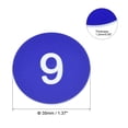 thumbnail image 2 of Unique Bargains Plastic Number Tag, 1-10 Digital Tags, Acrylic Engraved, Blue, 10 Pack, 2 of 5