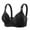 Black, variant on Comfortable Bras for Women Upgrade Bra Supportive Seamless Bras Soft Breathable Comfort Wireless Bra Light Green, Size 46