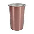 thumbnail image 4 of Vaso de acero inoxidable para acampada, vaso de pinta reutilizable apilable, vaso de agua para interior y exterior, barra de mochilero para el hogar Oro grande, 4 of 7