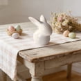 thumbnail image 6 of Easter Bunny Ceramic Figurine Cute Desktop Decor for Home, Spring Tabletop Ornament Gift, Pink or White, Small Size, 6 of 6