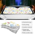 thumbnail image 5 of Disketp Windshield Sun Shade, Car Sun Shade For Front Window Easter Egg3 Sunshades Sun Visor Protector Blocks Uv Rays Foldable, 5 of 9