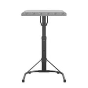 COSCO Multi-Functional Personal Folding Activity Table, Gray, Adjustable Height, Portable Workspace, Great for Snacking & Homework, Compact Fold, Space Saving