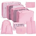 thumbnail image 4 of Bolsa de almacenamiento de viaje, juego de 10 piezas, organizador de ropa para equipaje de viaje, bolsa de almacenamiento, juego de almacenamiento simple y separado, 4 of 5
