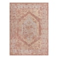 thumbnail image 3 of Unique Loom Outdoor Traditional Collection Area Rug - Valeria (7' 10" x 11' Rectangle Rust Red/Ivory), 3 of 7