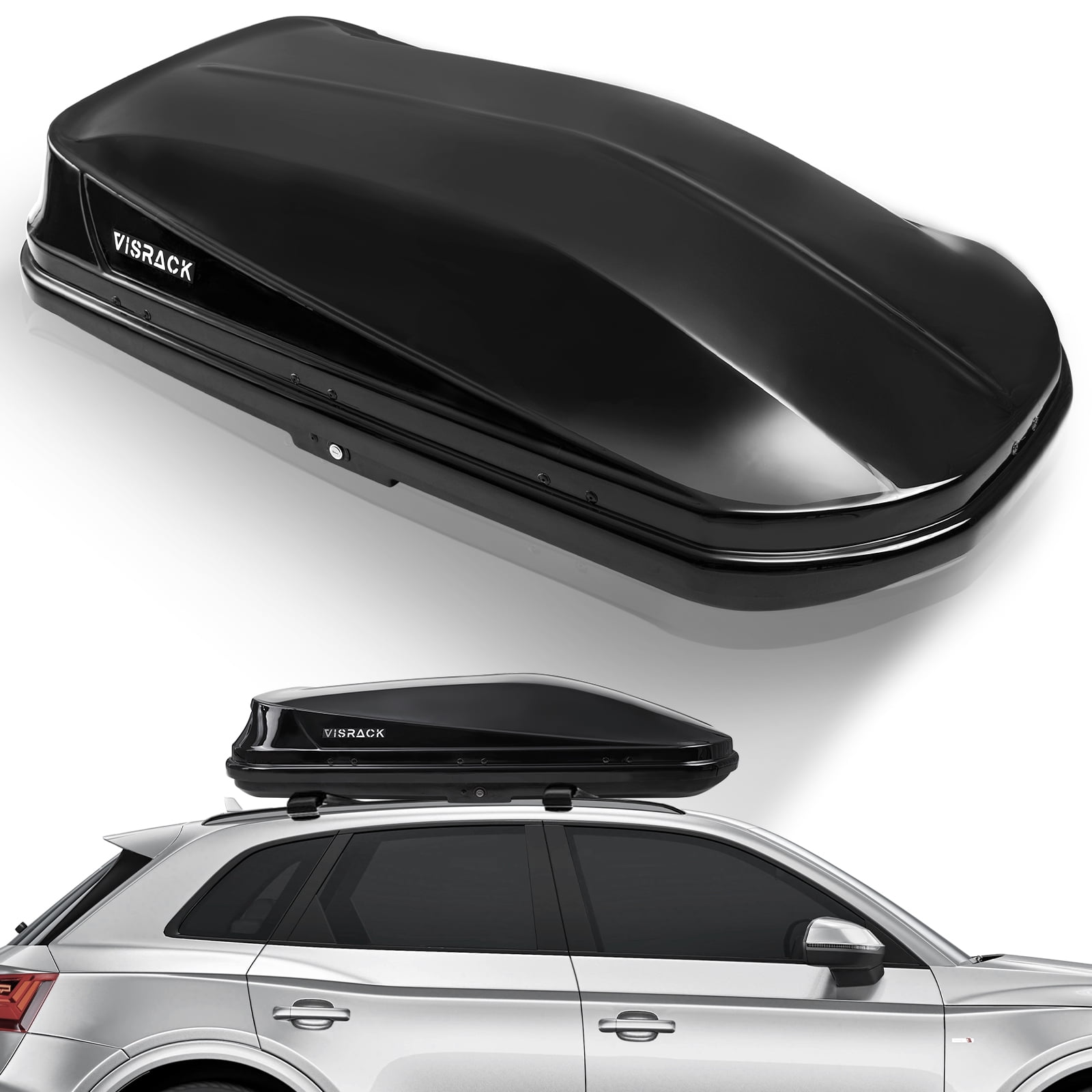 Large Hard Shell Carriers Rooftop Cargo Box with Key Lock 62 (L) x 31