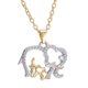 thumbnail image 1 of JM Elefante de cristal Mamá y bebé Collar Día de la madre Cumpleaños Regalo de Navidad para mamá 1 pieza Electrónica, 1 of 4