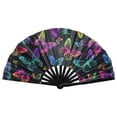 thumbnail image 3 of Esquirla Foldable Hand Fan Dance Fan Large Handheld Fan for Wedding Birthday Festival Butterfly, 3 of 8