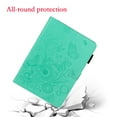thumbnail image 6 of ELEHOLD Slim Leather Case for iPad 10th Gen 10.9" 2022, Embossed Butterflies Pattern Glitter Diamond Card Slots Kickstand Multi-Functional Folio Case,Green, 6 of 6