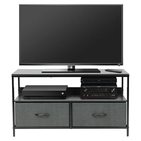 Beran7 TV Stand Dresser with 2 Drawers - Television Riser Chest with Storage - Bedroom, Living Room, Closet, & Dorm Furniture