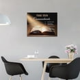 thumbnail image 4 of Ten Commandments Wall Art Vintage Scripture 10 Commandments Pictures Wall Decor God Bible Verses Canvas Prints Framed Modern Christian Painting Artwork for Church Living Room Office 16"x12", 4 of 6