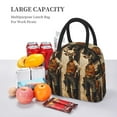 thumbnail image 6 of Haiem Vintage Style Elk Printed Lunch Bag Women, Lunch Box Lunch Bag for Women, Small Leakproof Cute Lunch Tote Large Capacity Reusable Insulated Cooler Lunch Container, 6 of 6