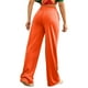 thumbnail image 4 of Pantalones deportivos Gibobby de chándal de pierna ancha con bolsillo inclinado para mujer anaranjado M, 4 of 5