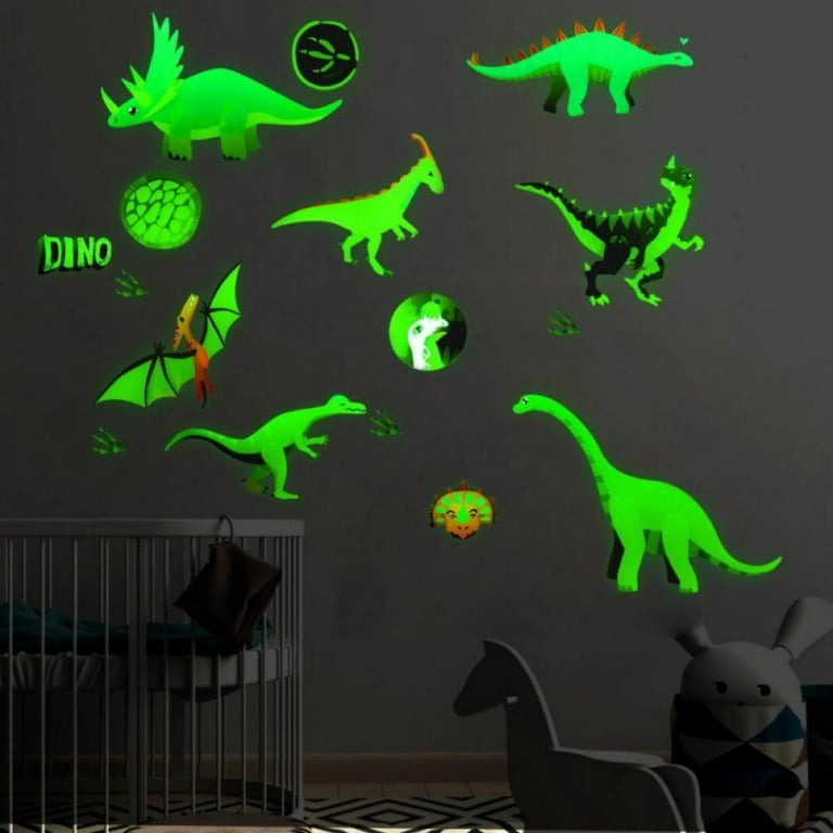 Dinosaur Wall Stickers Glow in The Dark Stickers for Kids Dinosaur