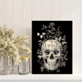 thumbnail image 2 of Qisvanset Skull Botanical Canvas Wall Print 15.75x11.81 Inches, 2 of 8