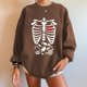 thumbnail image 2 of Moda mujer estampado cuello redondo pulóver Tops manga larga cómoda blusa sudadera Fridja  czfsfas5789, 2 of 7