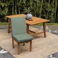 thumbnail image 2 of ARDEN 4-Pack earthFIBER Outdoor Patio Dining Chair Cushion, 20x44, Rain-Proof Seat Pad, Fade-Resistant Outdoor Cushion Sage Green Texture, 2 of 10