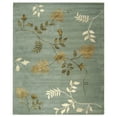 thumbnail image 2 of SAFAVIEH Soho Mable Floral Wool Area Rug, Light Blue, 6' x 6' Square, 2 of 10