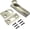 Bronze, variant on 1 Pack Solid Brass 2 Inch Surface Bolt, Bronze Slide Latch Door Lock Bolt, Heavy Duty French Door Lock for Recessed Doors, Flush Gates