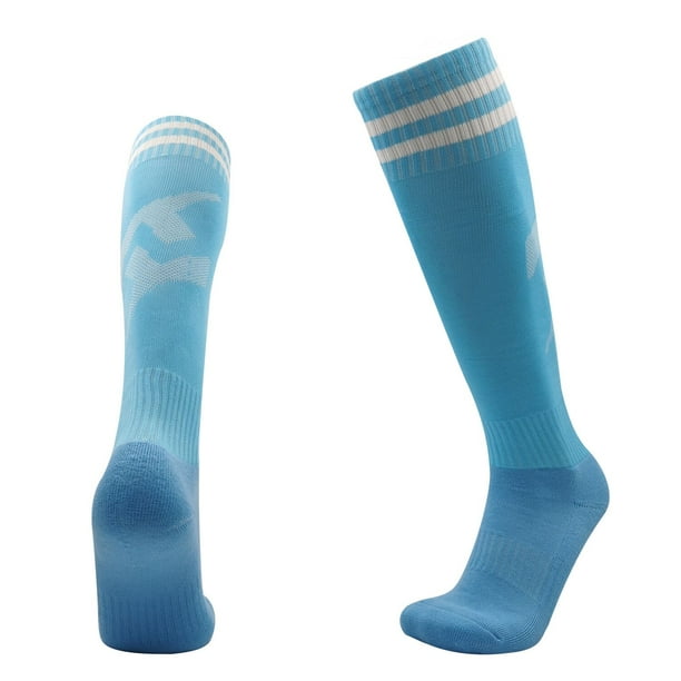 Calcetines largos de algodón hasta la rodilla para niños y adultos, medias de alta calidad para fútbol, béisbol, correr, deporte en unisex