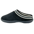 thumbnail image 5 of Clarks Indoor and Outdoor Black Slipper Cozy Wool Mule Slip-On Fur Lined Clogs (Black, 11), 5 of 5