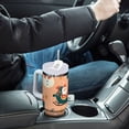 thumbnail image 4 of Yayeee 30oz Double-Wall Insulated Stainless Steel Tumbler with Handle Bottle, Christmas Santa, 4 of 8
