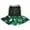 Black/Green Clovers, variant on Petitebelle Rhinestone Happy St Patrick's Day Puppy Dog Dress (White/Green Clovers, Small)