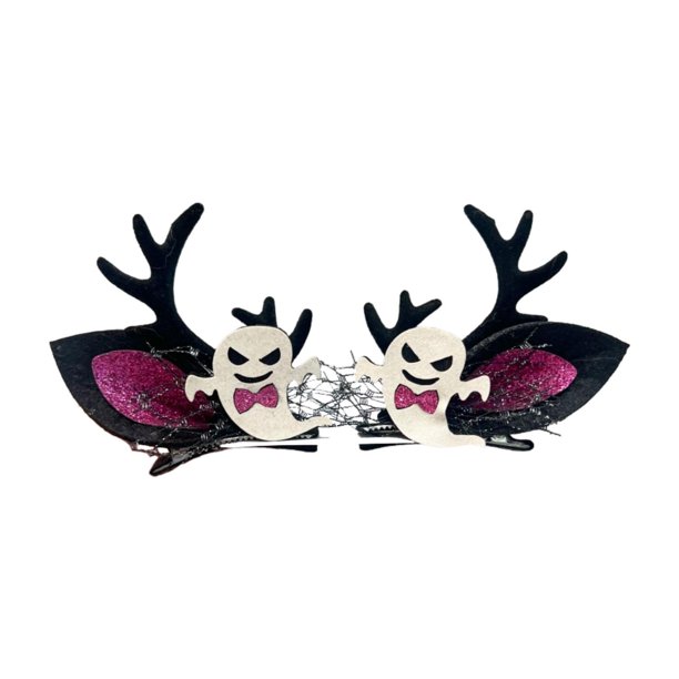 Pinzas para el pelo de Halloween Yinane accesorios para el cabello Fantasma de tela