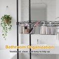 thumbnail image 3 of 2 Pack Large Grid Wall Baskets - Gridwall Accessories Set Black Metal Hanging Shelf Basket Bins Organizer - Modular Storage Holders for Photo Display Panel Shelving Caddy for Garage, 3 of 7
