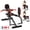 Black&Red, variant on RICAN Hip Abductor Machine, 2-in-1 Thigh & Glute Trainer for Home Gym, Adjustable Resistance for Inner/Outer Thigh Toner and Butt Lifter, Compact Leg Workout Equipment