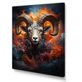 thumbnail image 2 of Designart "Majestic Ram Among Sheep II" Animals Wall Art Living Room, 2 of 5