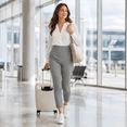 thumbnail image 6 of Feekit Women's Stretch Golf Pants High Waist Ankle Dress Pants Casual Business Travel Work Pants with 4 Pockets, 6 of 8
