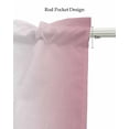 thumbnail image 5 of Pink White Ombre Kitchen Valances for Windows Farmhouse Linen Window Valance Curtain for Living Room Window Treatment Romantic Minimalist Modern Art Valance Rod Pocket Topper Drape, 42 x 12 Inch, 5 of 6