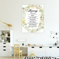 thumbnail image 5 of Koyal Wholesale Marriage Prayer Canvas Wall Art Decor, Floral Wreath Design, Wedding Registry Ideas, Anniversary, 5 of 5