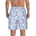 thumbnail image 3 of Naloa Animal Men's Beach Shorts, Surfing shorts, Swim trunks, Quick Dry Swim Trunks for Surfing Beach Fun - Large, 3 of 9