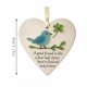 thumbnail image 3 of Adorno de la amistad con forma de corazón de vidrio marino, recuerdo de la amistad, adorno de corazón de la amistad para árbol de Navidad., 3 of 4