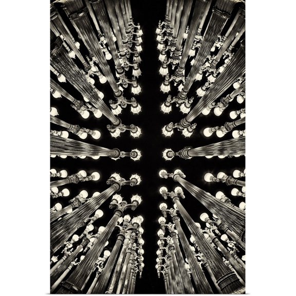 Great BIG Canvas | "Urban Light lamp post sculpture in Los Angeles" Art Print - 20x30