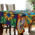 thumbnail image 3 of Dreamtimes Mexican Talavera Tablecloth, Waterproof Washable Polyester Square Table Cover, Durable Tablecloth for Kitchen Dining Table Party Decor ( 60"x 90"), 3 of 7