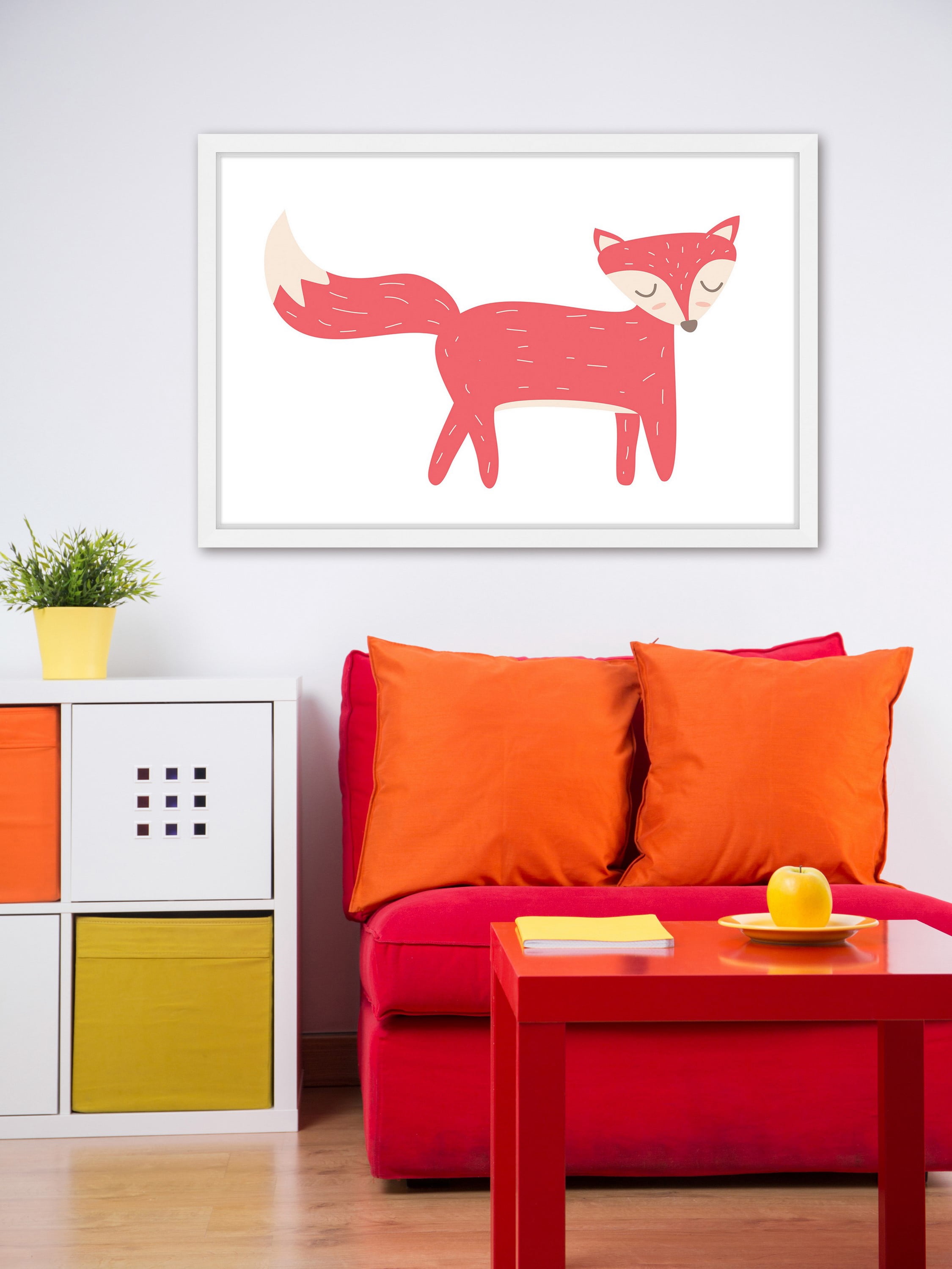 "Red Fox" Framed Painting Print