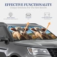 thumbnail image 5 of Yiaed Prairie Flower Cow Print Car Front Windshield Sun Shade,Foldable Anti-UV Car Sunshade for Front Window for Most Vehicles-Large, 5 of 5