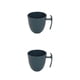 thumbnail image 4 of Wosthever Taza de café Taza de plástico redonda universal irrompible Tazas Tazas de agua Té Cereal Barra de leche Comedor Azul Azul 2Conjunto, 4 of 6