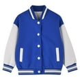 thumbnail image 4 of Byoo Girls Bomber Jacket Colorblock Varsity Sweatshirt Long Sleeve Sports Jacket, 4 of 6