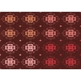 thumbnail image 1 of Ahgly Tapis Rectangulaire Lavable en Machine Rouge Pamplemousse, 8 Pieds x 12 Pieds, 1 of 7