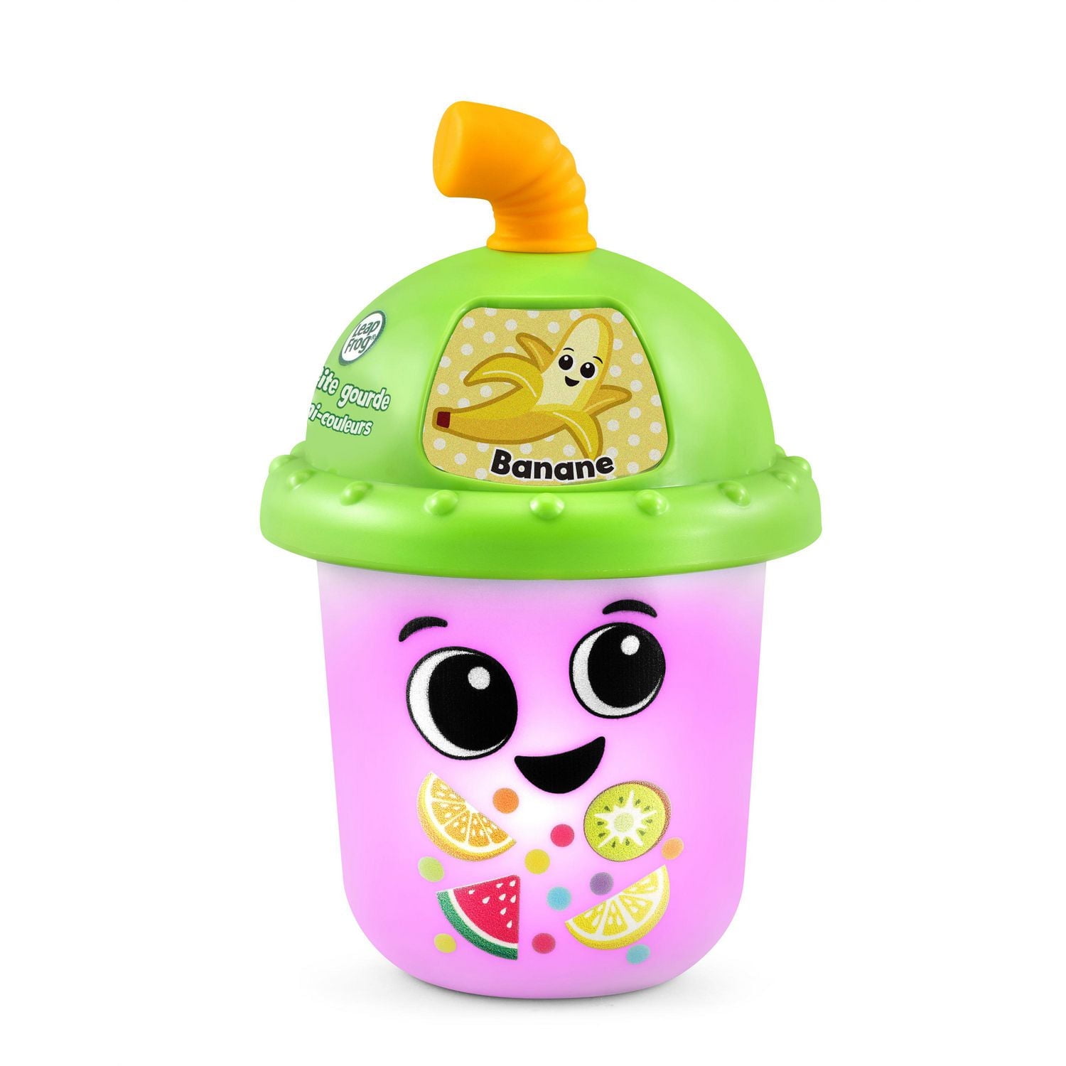 LeapFrog Fruit Colors Learning Smoothie™ - Colorful Cup With Teether Toy Straw - French Version, 6+ Months