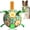 Green-M, variant on Dog Soccer Ball Toys with Straps, Durable Medium Dogs Balls, Outdoor Dog Toys, Herding Balls for Dogs, FloatingToy, Birthday Gifts (6 Inches)