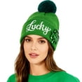 thumbnail image 4 of St. Patrick’s Day Irish Embroidered Green Beanie, Soft Acrylic Knit Warm Winter Hat with Pattern, One Size for Men & Women, Ideal for Parades, Holiday Celebration & Daily Wear, 9.8*8.7in, Green, 4 of 6