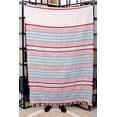 thumbnail image 2 of Hand Woven Couch Décor Blanket Multicolor Throw Blanket Bohemian Beach Mud cloth, 2 of 5