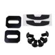 thumbnail image 2 of 4x Bike Cleat Set for Time Iclic/X-Presso Pedals, Black Plastic, 2 of 5