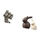 thumbnail image 5 of Figuras de búho,Figuras de búho,animales artificiales,artesanías,decoración del hogar,Figura en miniatura de búho moderna para dormitorio,Estatua de cerámica,Juego de estatuas de, 5 of 8