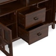 thumbnail image 3 of Artisan SOLID WOOD 48 inch Wide Contemporary TV Media Stand in Russet Brown, 3 of 12